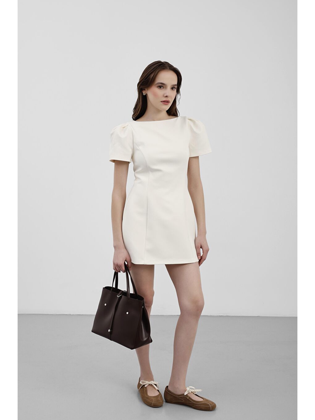 Kahverengi Fedi Yavrulu El Ve Omuz Çantası Kahve-4