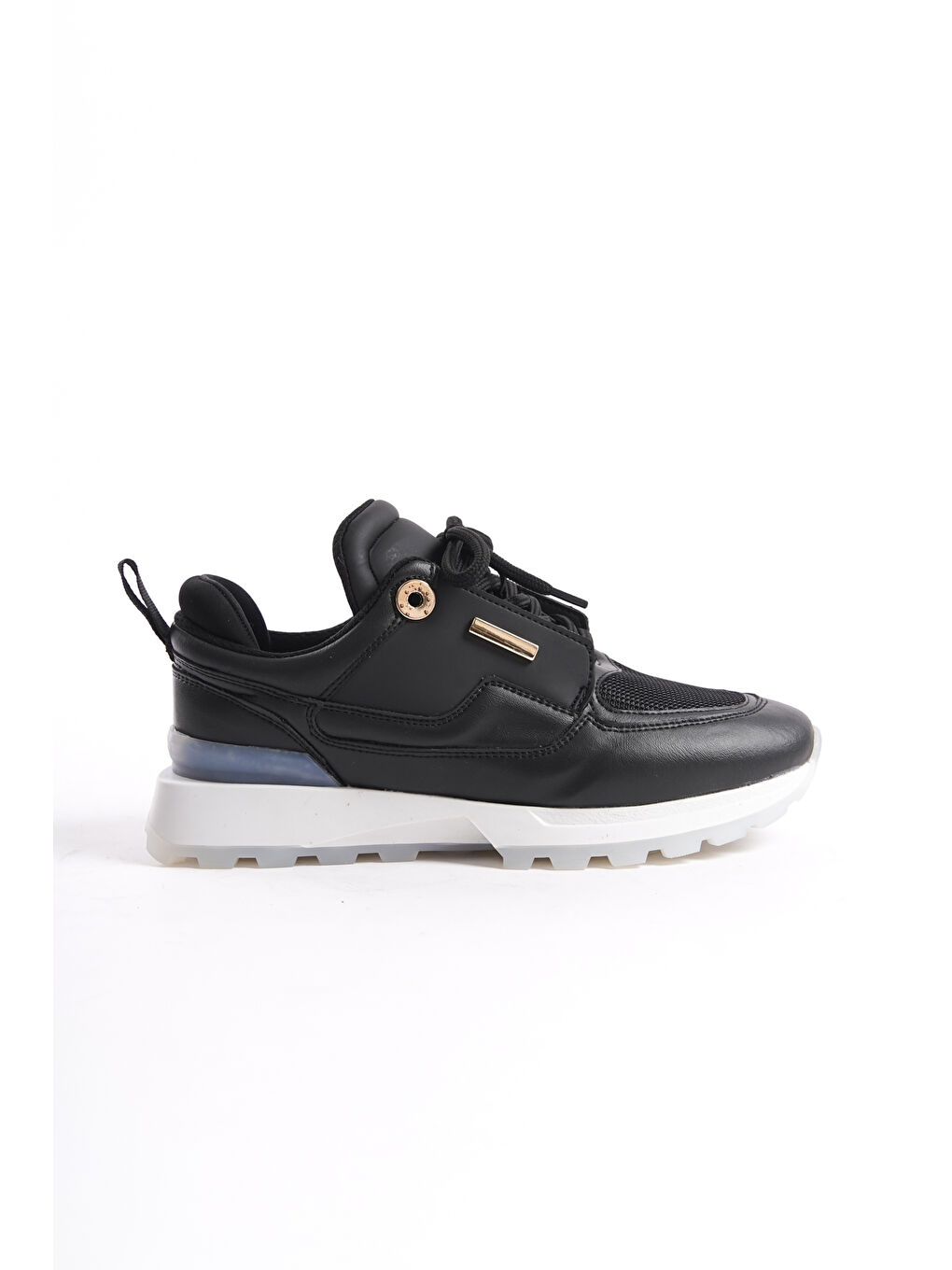 Siyah D0852 Günlük Ortopedik Kadın Sneaker Spor Ayakkabı-7