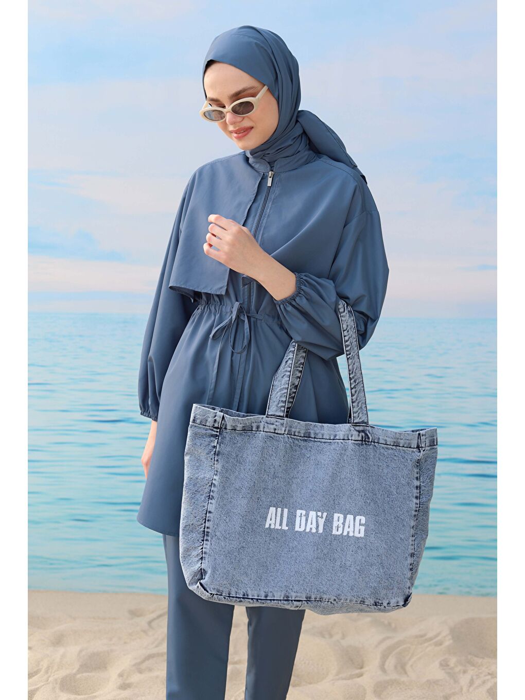 Rüzgarlıklı Yüzme Takımı Mavi-4