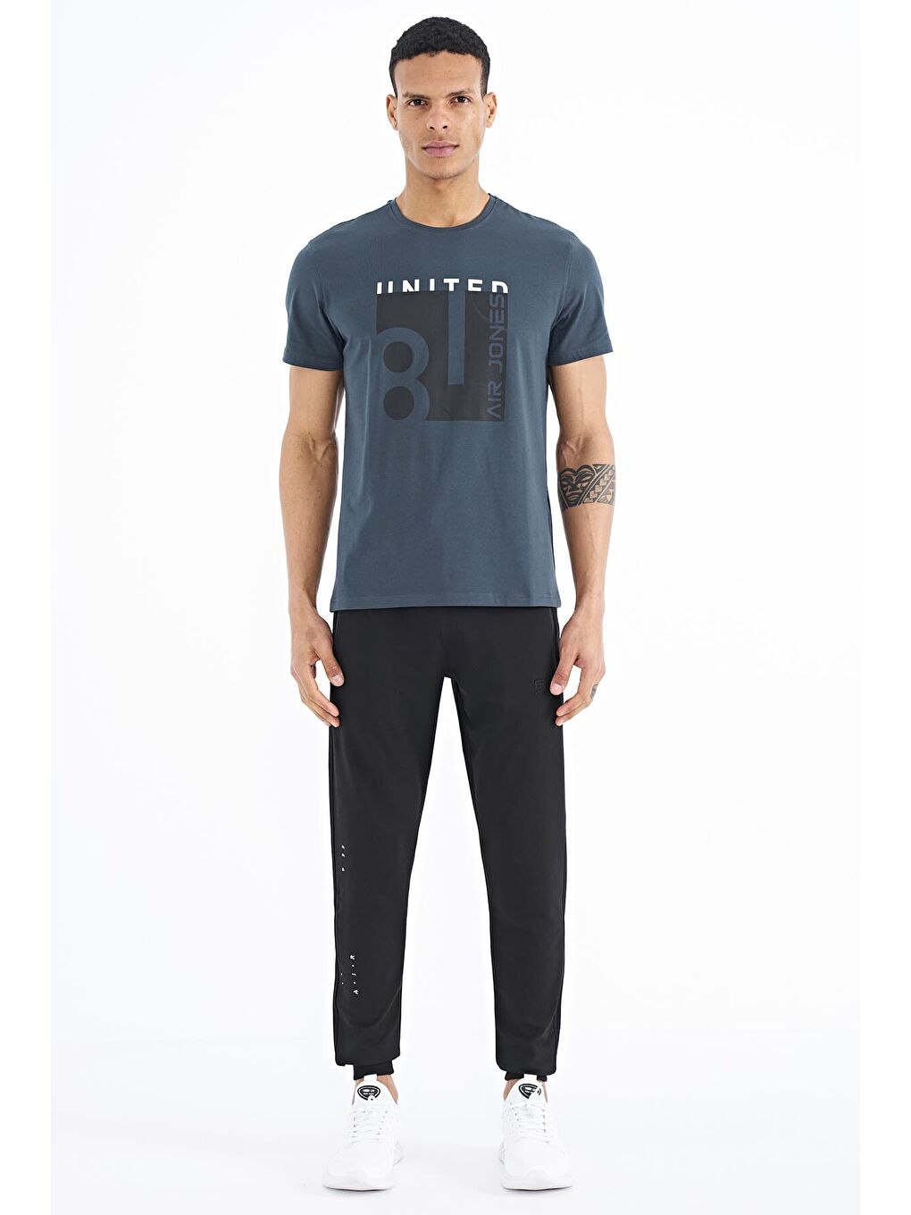 George Orman Yeşili Standart Kalıp Erkek Tişört - 88220-1