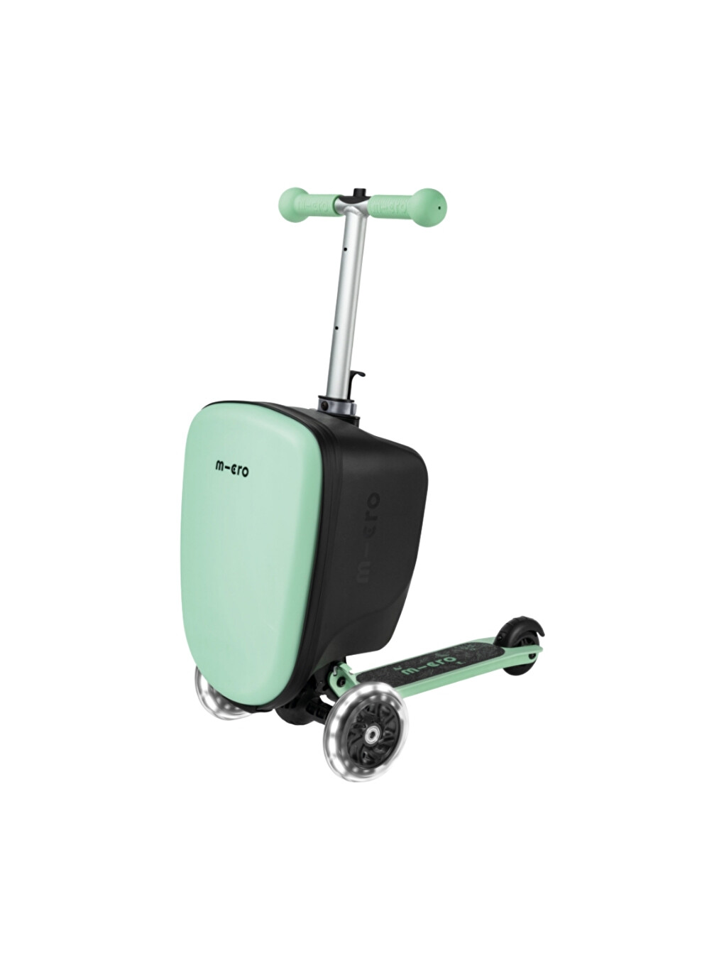 Yeşil Ride On Luggage Junior Scooter Bagaj Çanta Mint