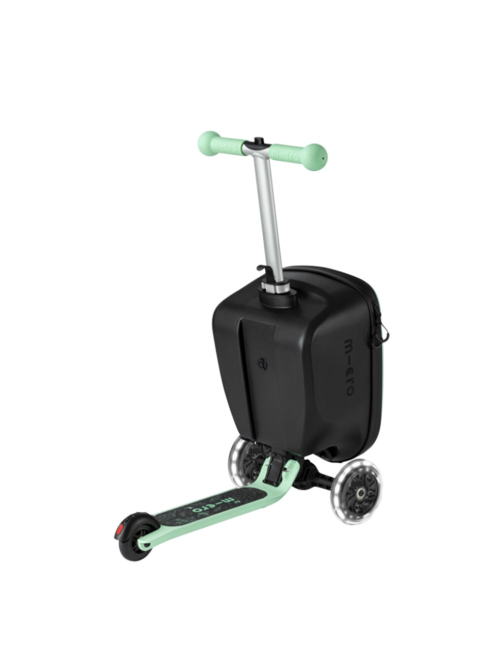 Yeşil Ride On Luggage Junior Scooter Bagaj Çanta Mint-1
