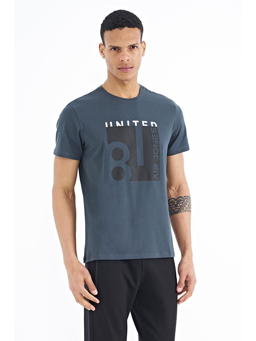 George Orman Yeşili Standart Kalıp Erkek Tişört - 88220-3