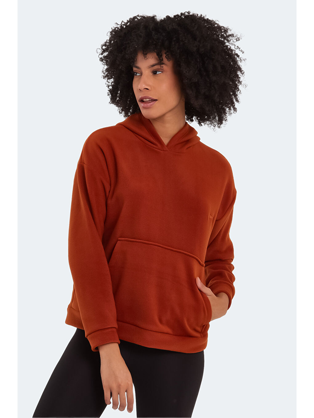 Kahverengi SASSA Kadın Polar Kiremit-3