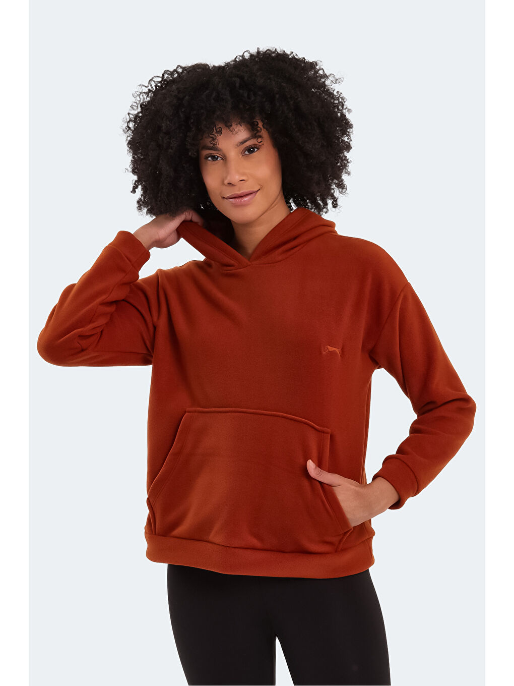 Kahverengi SASSA Kadın Polar Kiremit-5