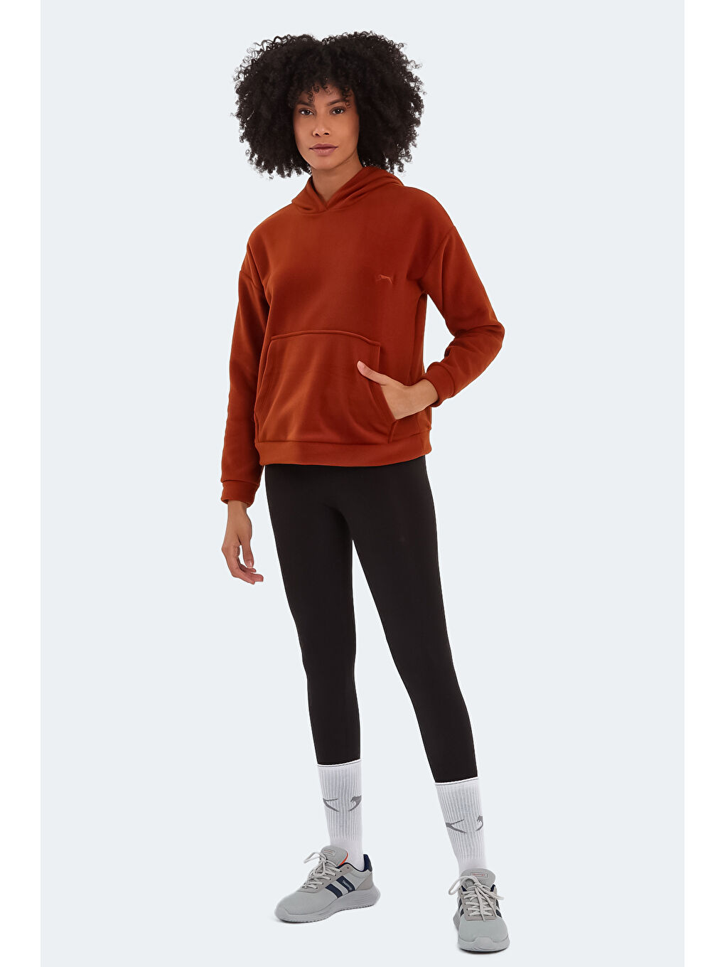 Kahverengi SASSA Kadın Polar Kiremit-6