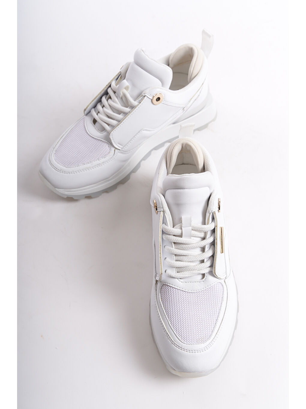 Beyaz D0852 Günlük Ortopedik Kadın Sneaker Spor Ayakkabı-3