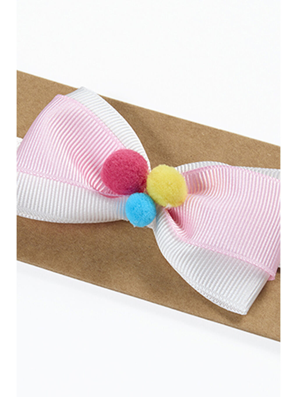 Kız Çocuk Kurdelalı Saç Bandı Pembe-4