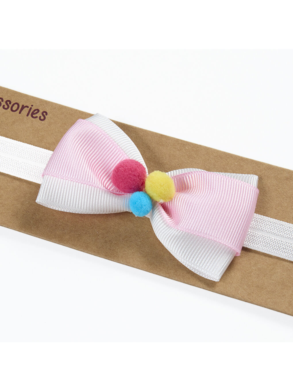 Kız Çocuk Kurdelalı Saç Bandı Pembe-6