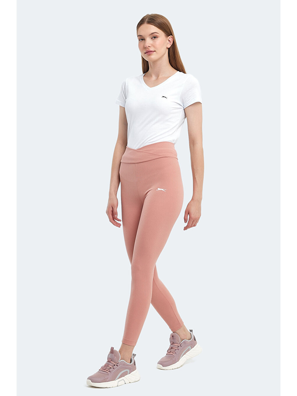 Pembe PRADEEP Kadın Fitness Tayt Somon