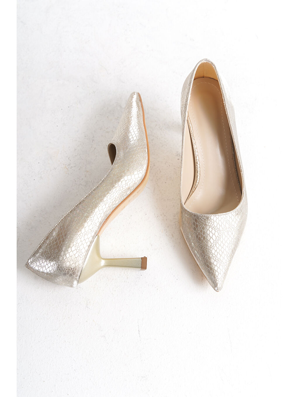 Sarı D0100 Günlük Ortopedik Klasik Topuklu Ayakkabı-5