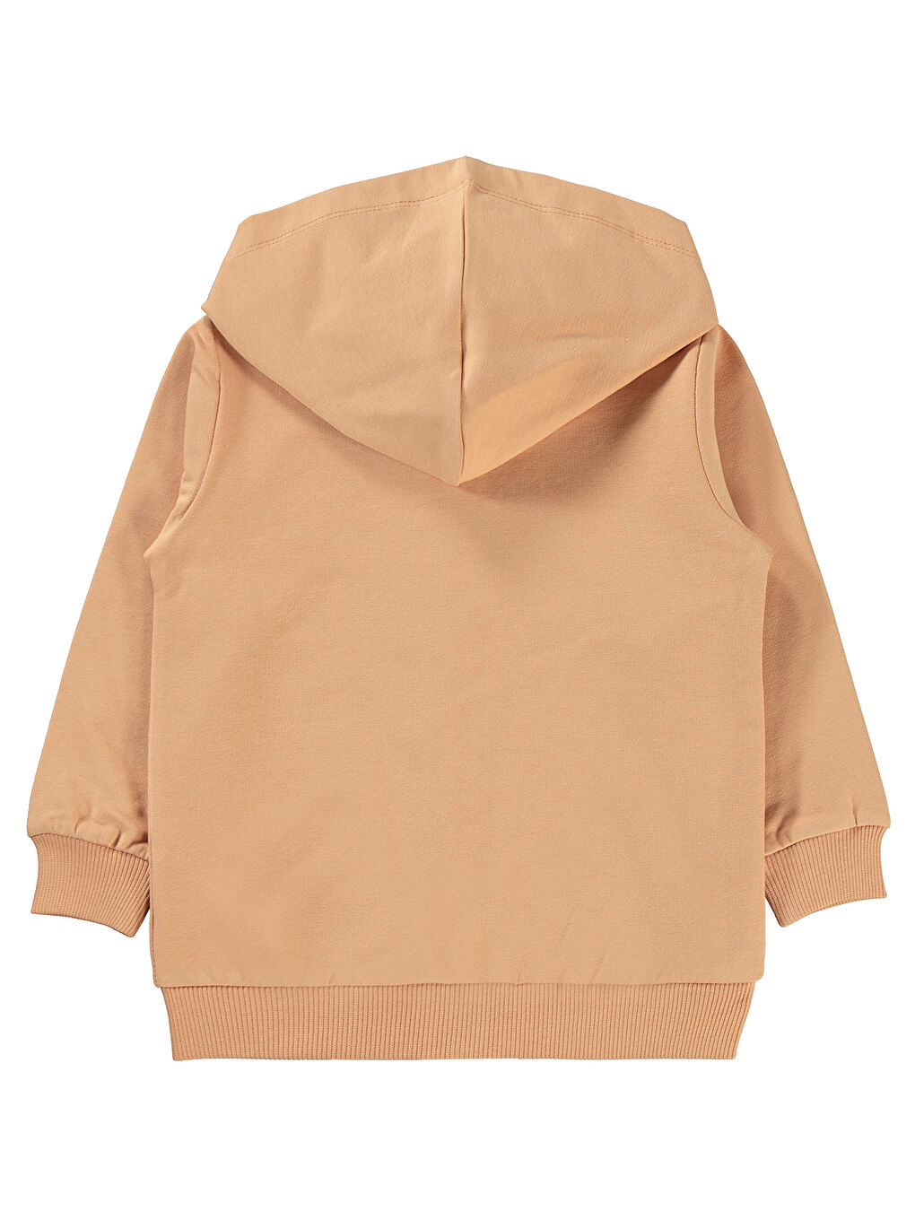 Kahverengi Kız Çocuk Kapüşonlu Fermuarlı Sweatshirt 2 5 Yaş İtalyan Kili-1