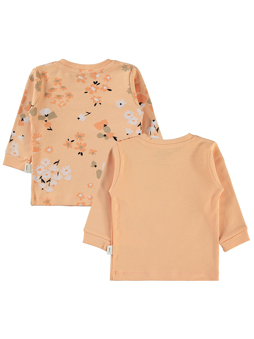 Pembe Baby Kız Bebek 2'li Sweatshirt 6-18 Ay Somon-1