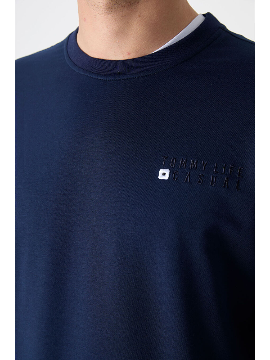 İndigo Casual Bisiklet Yaka Lastik Paça Erkek Oversize Eşofman Takımı - 85120-3