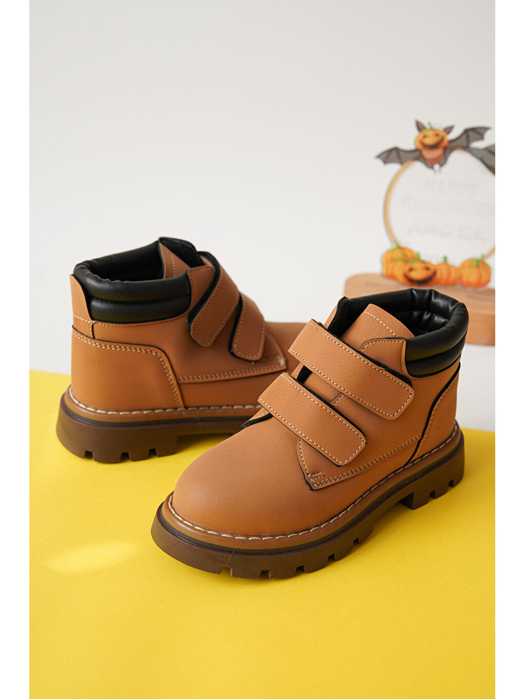 Sarı D0COT33 Günlük Ortopedik Bebek Unisex Soğuk Geçirmez Bot-1