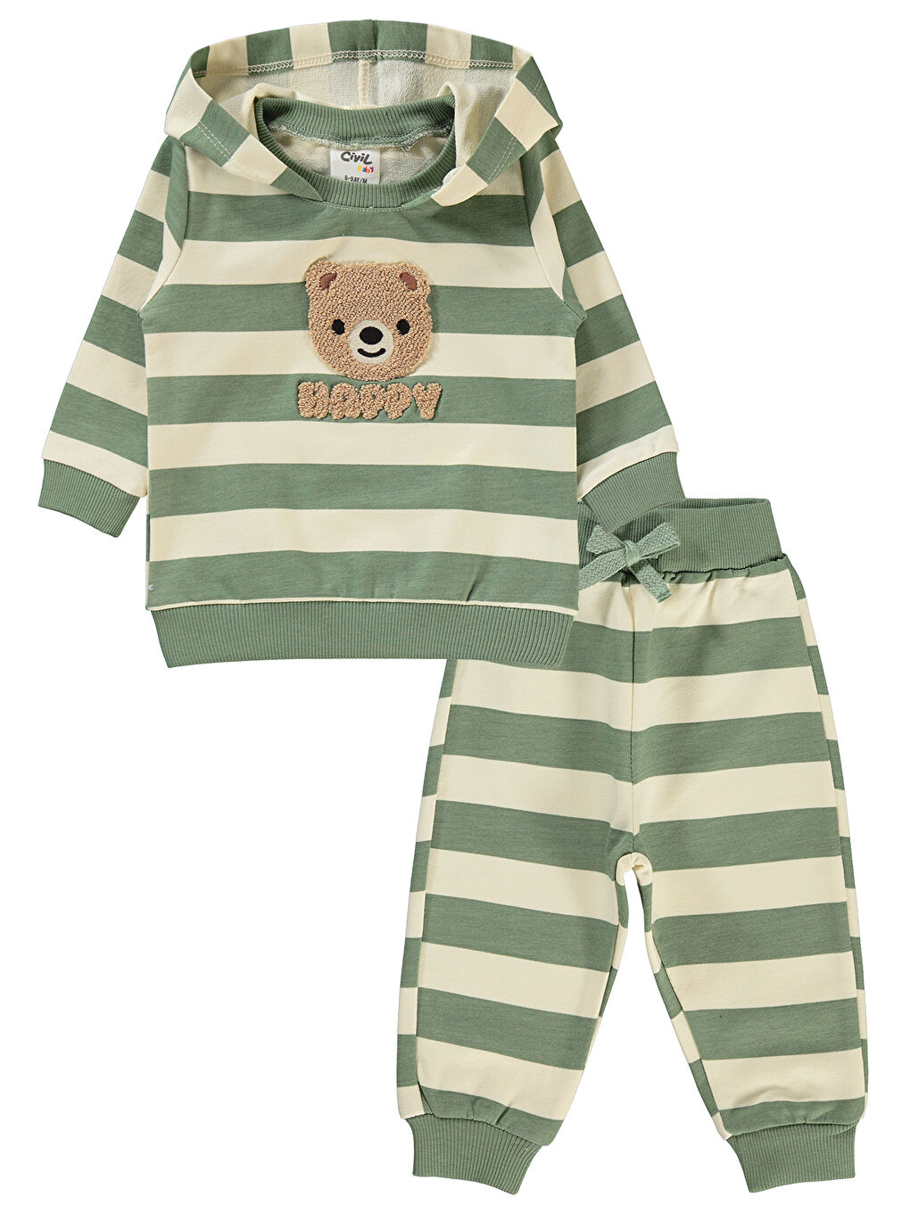 Erkek Bebek Takım 6-18 Ay Açık Haki