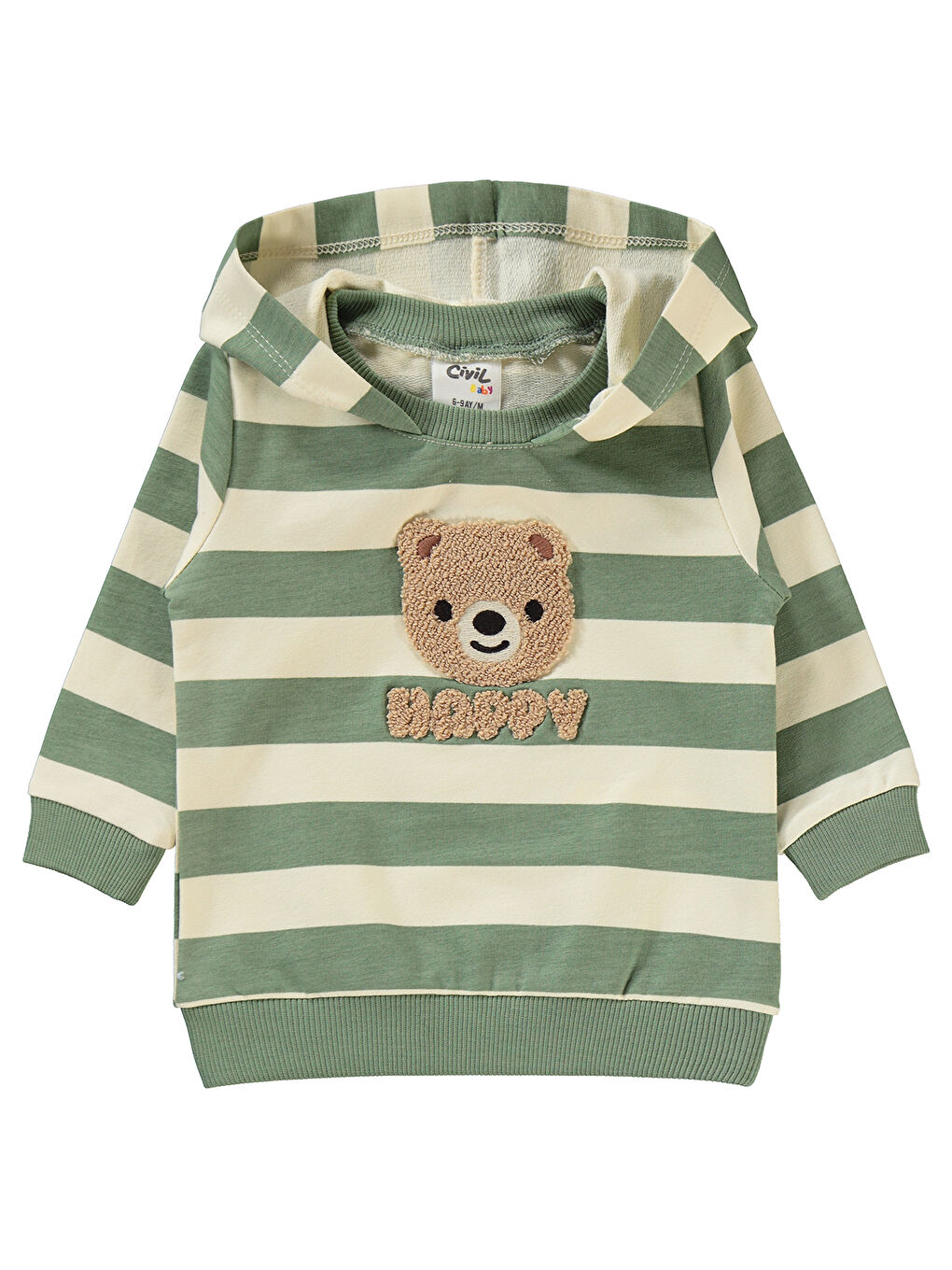 Erkek Bebek Takım 6-18 Ay Açık Haki-2