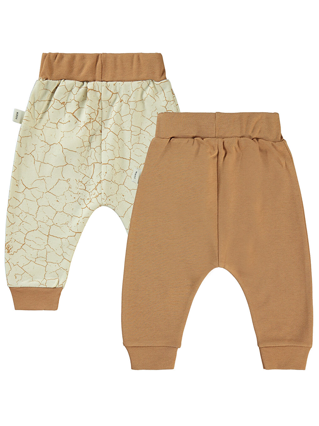 Kahverengi Baby Erkek Bebek 2'li Patiksiz Tek Alt 6-18 Ay Kahve-1