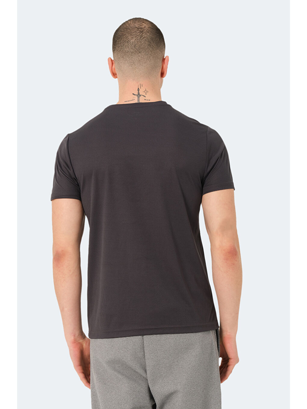 Erkek Tişört Koyu Gri-1