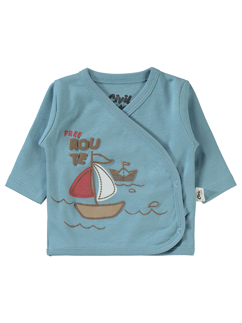 Baby Erkek Bebek 4'lü Zıbın Takımları Mavi-1