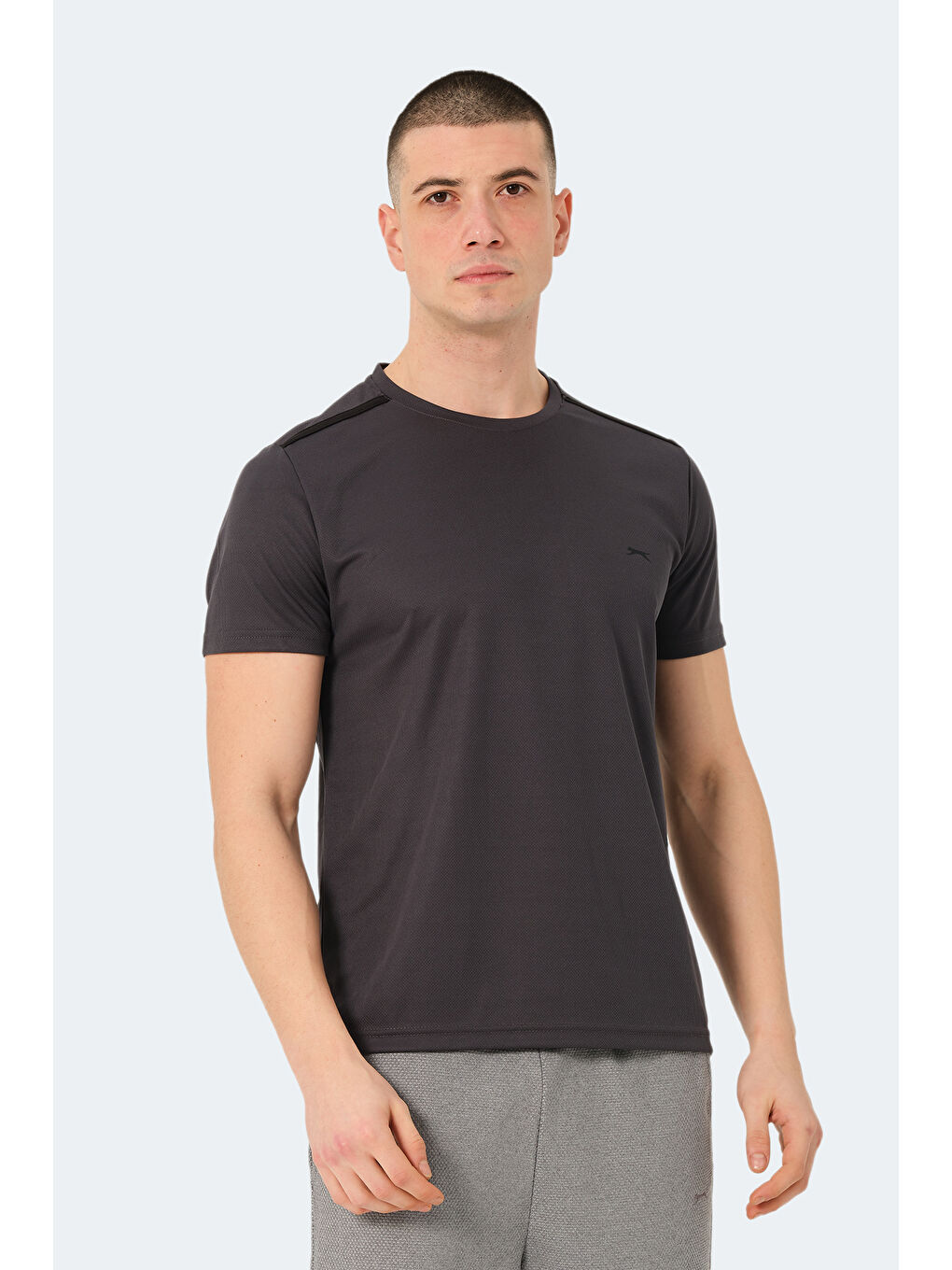 Erkek Tişört Koyu Gri-5