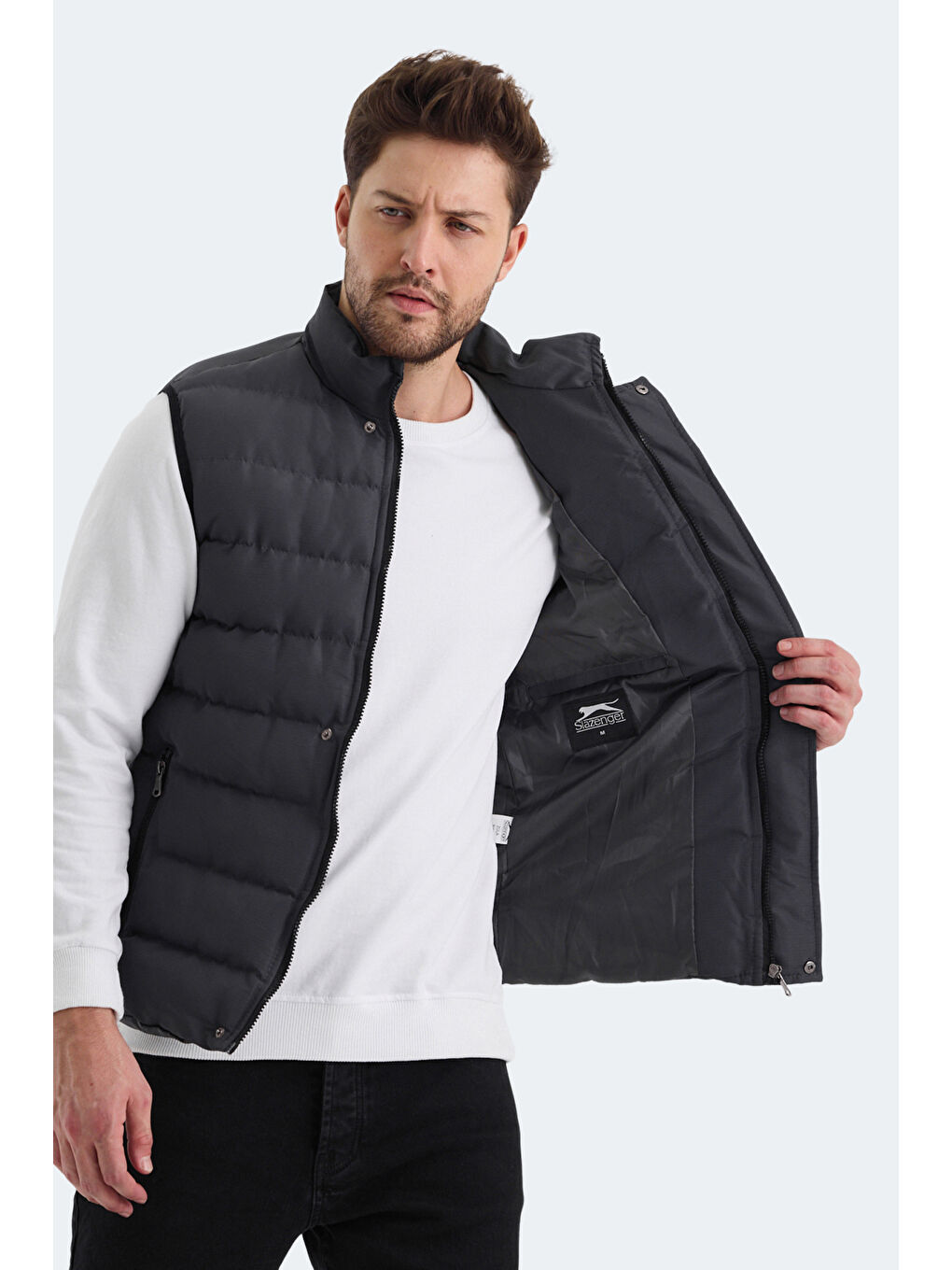 ZULA IN Erkek Şişme Antrasit Yelek-1