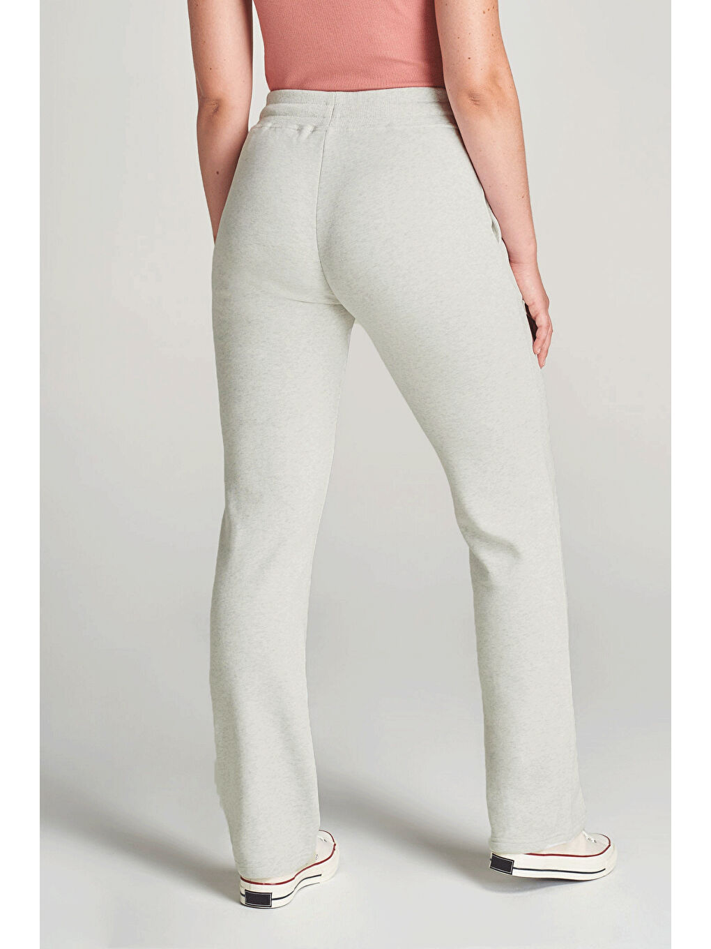 Bej Kadın İçi Polarlı 3 iplik Kalın Eşofman Altı SPR24EAK95-2