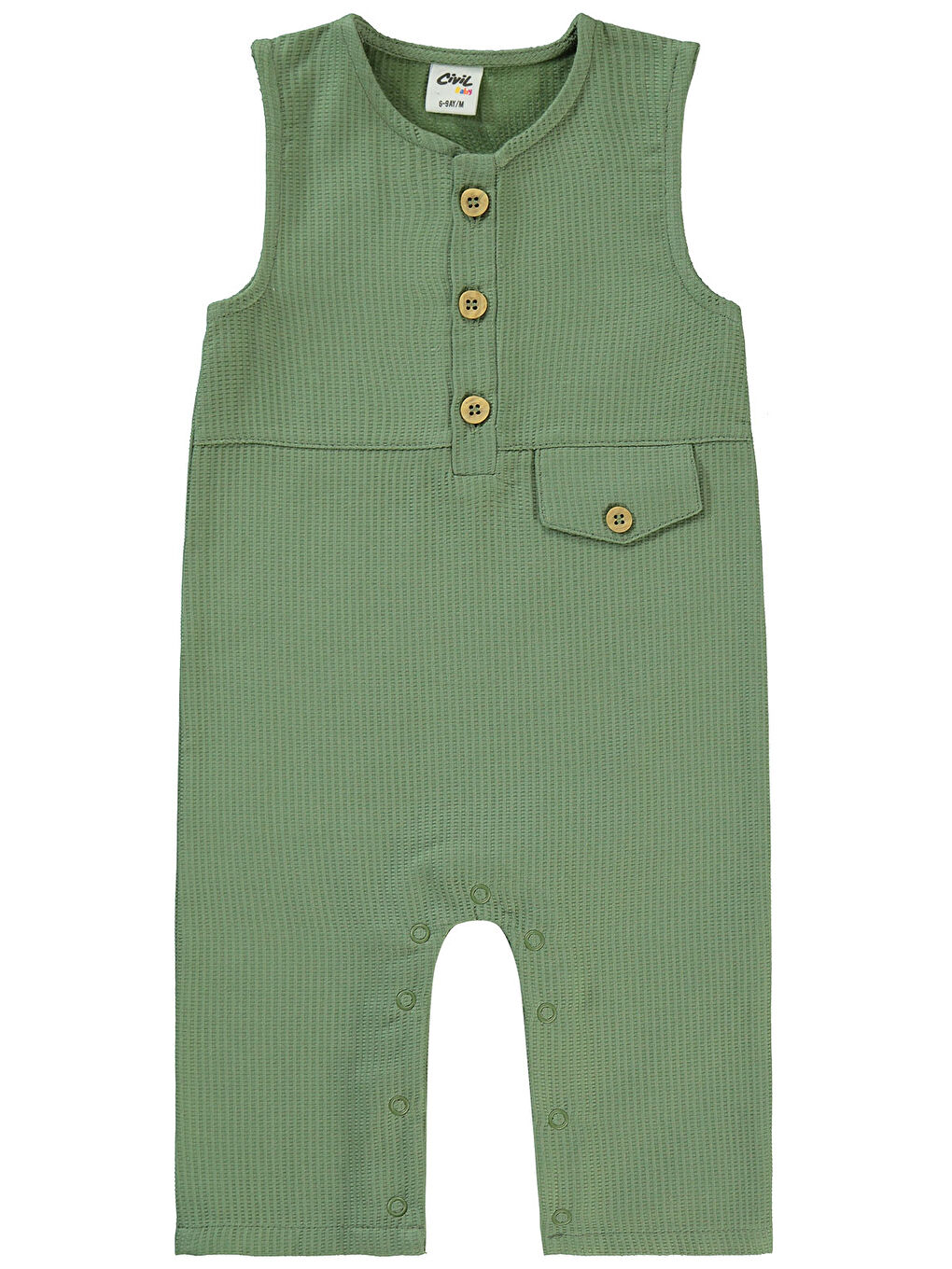 Baby Erkek Bebek Salopet 6-18 Ay Koyu Haki