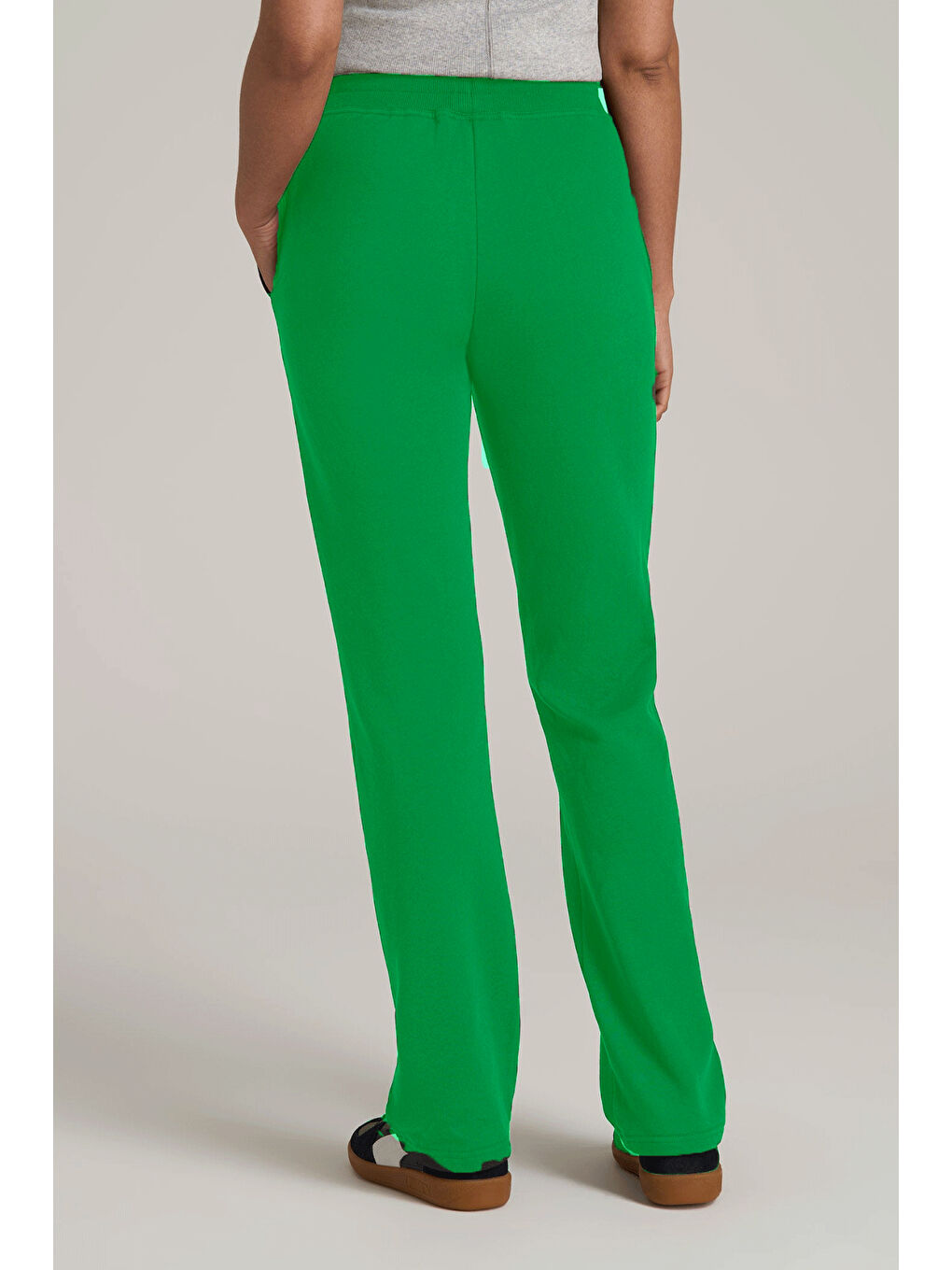 Yeşil Kadın İçi Polarlı 3 iplik Kalın Eşofman Altı SPR24EAK95-2