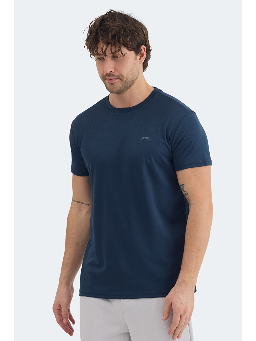 İndigo OMAR KTN Erkek Indigo Tişört-3