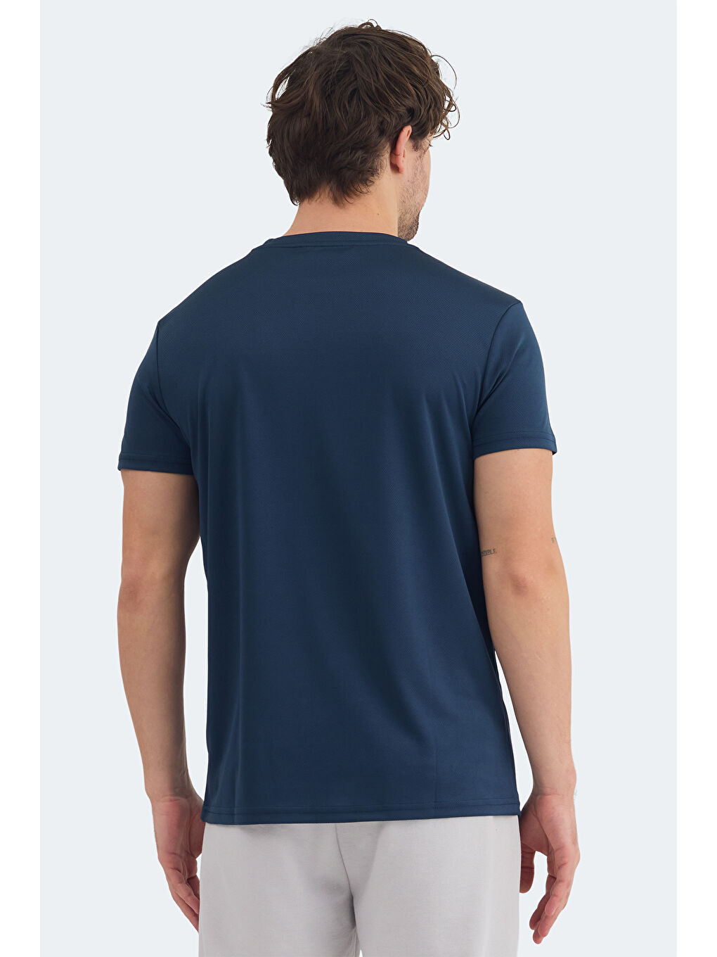 İndigo OMAR KTN Erkek Indigo Tişört-5