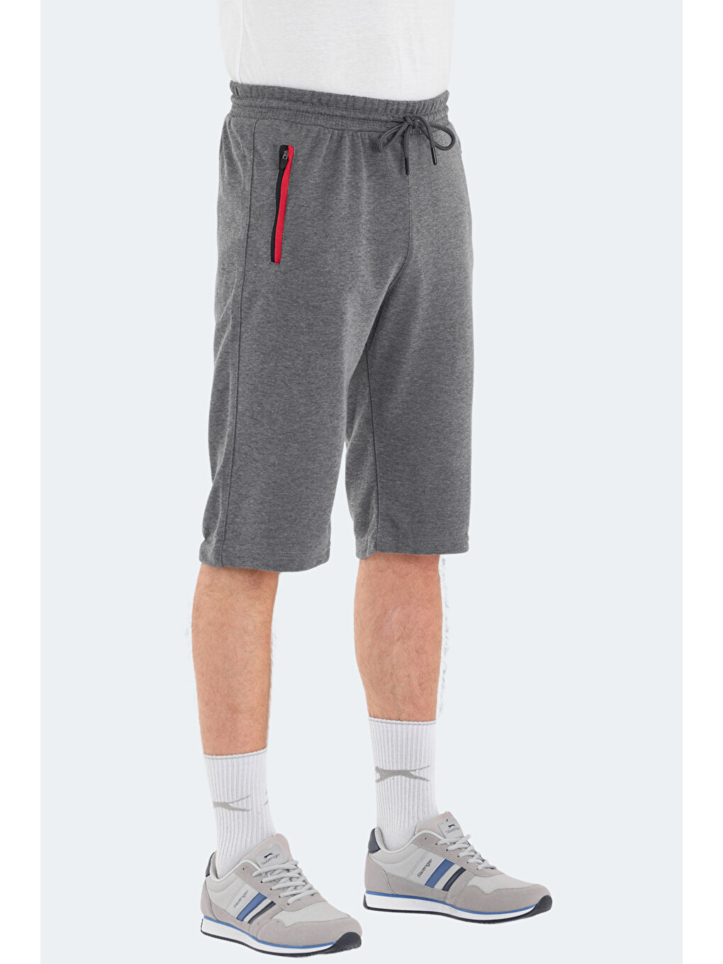 NEER Erkek Cepli Kapri Koyu Gri Şort-3