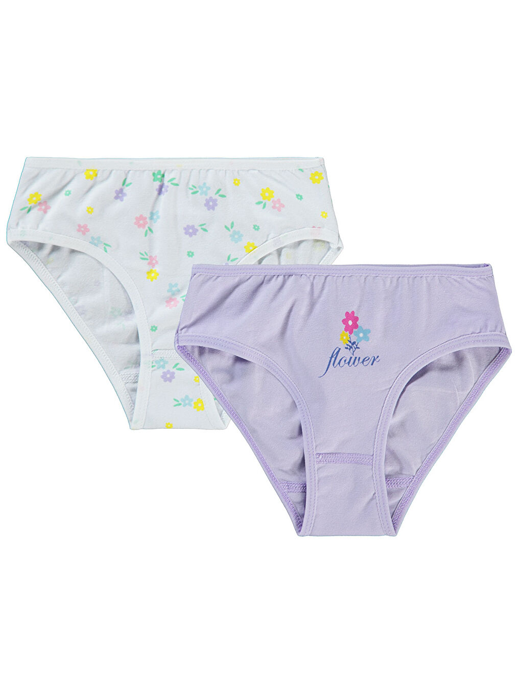 Girls Kız Çocuk 2'li Külot Set 2-10 Yaş Lila