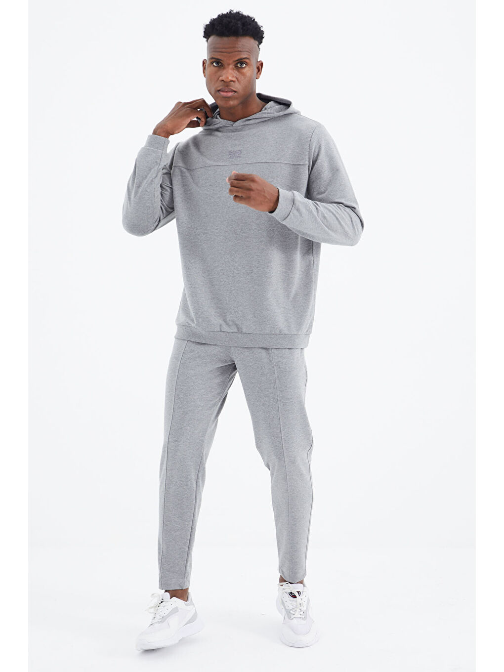 Kelvin Gri Melanj Kelvin Basic Erkek Eşofman Takım - 85230-1