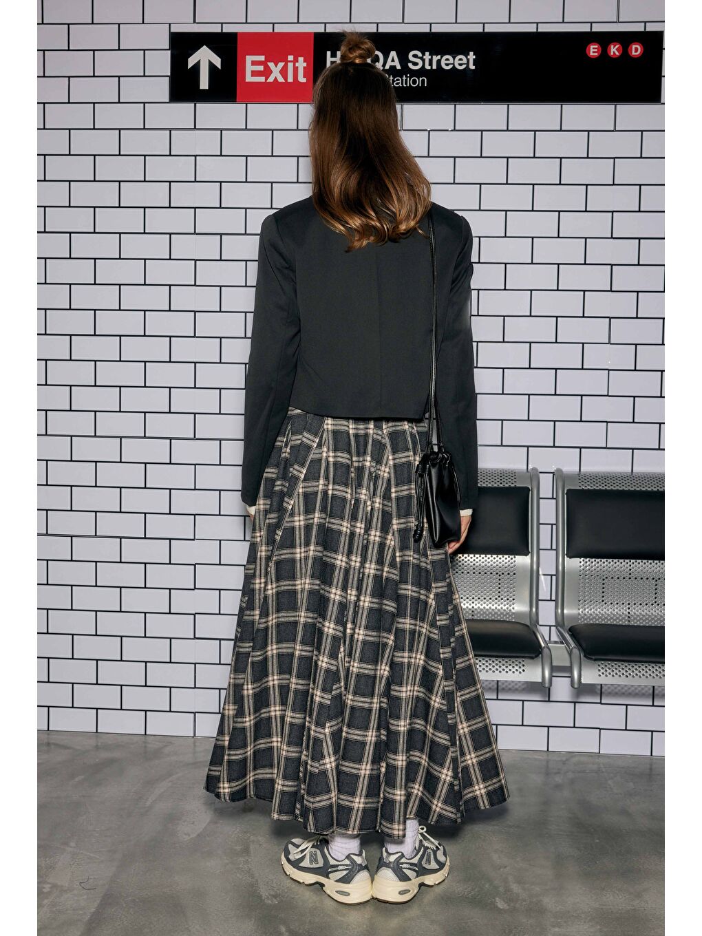 Crop Blazer Ceket Siyah-3