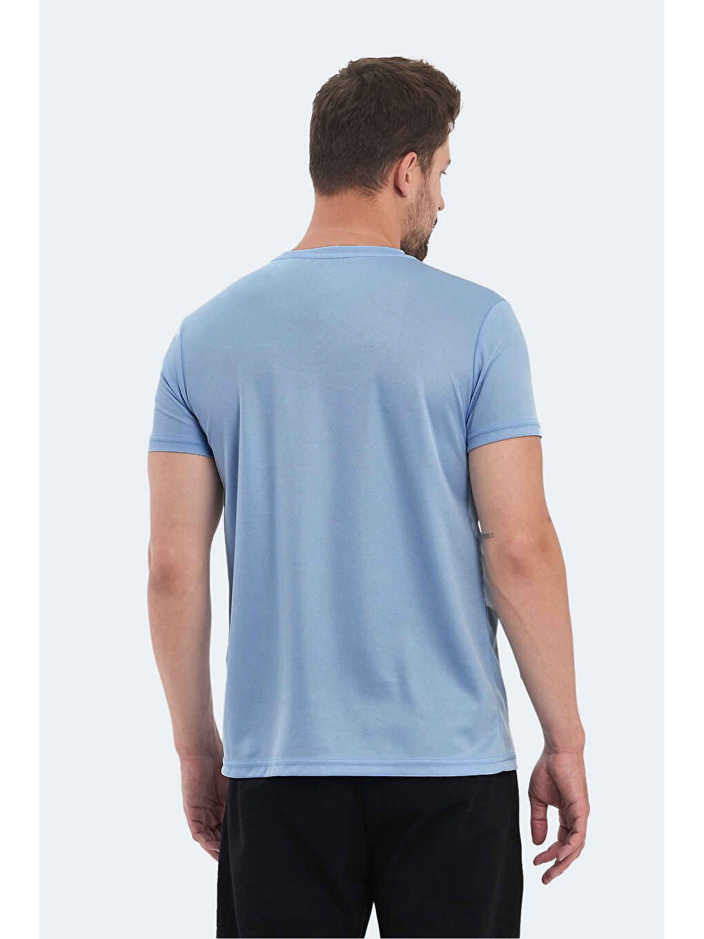 OMAR KTN Erkek Açık Mavi Tişört-1