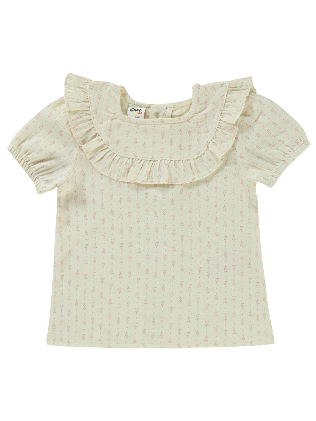 Baby Kız Bebek Şortlu Takım 6-18 Ay Ekru-2