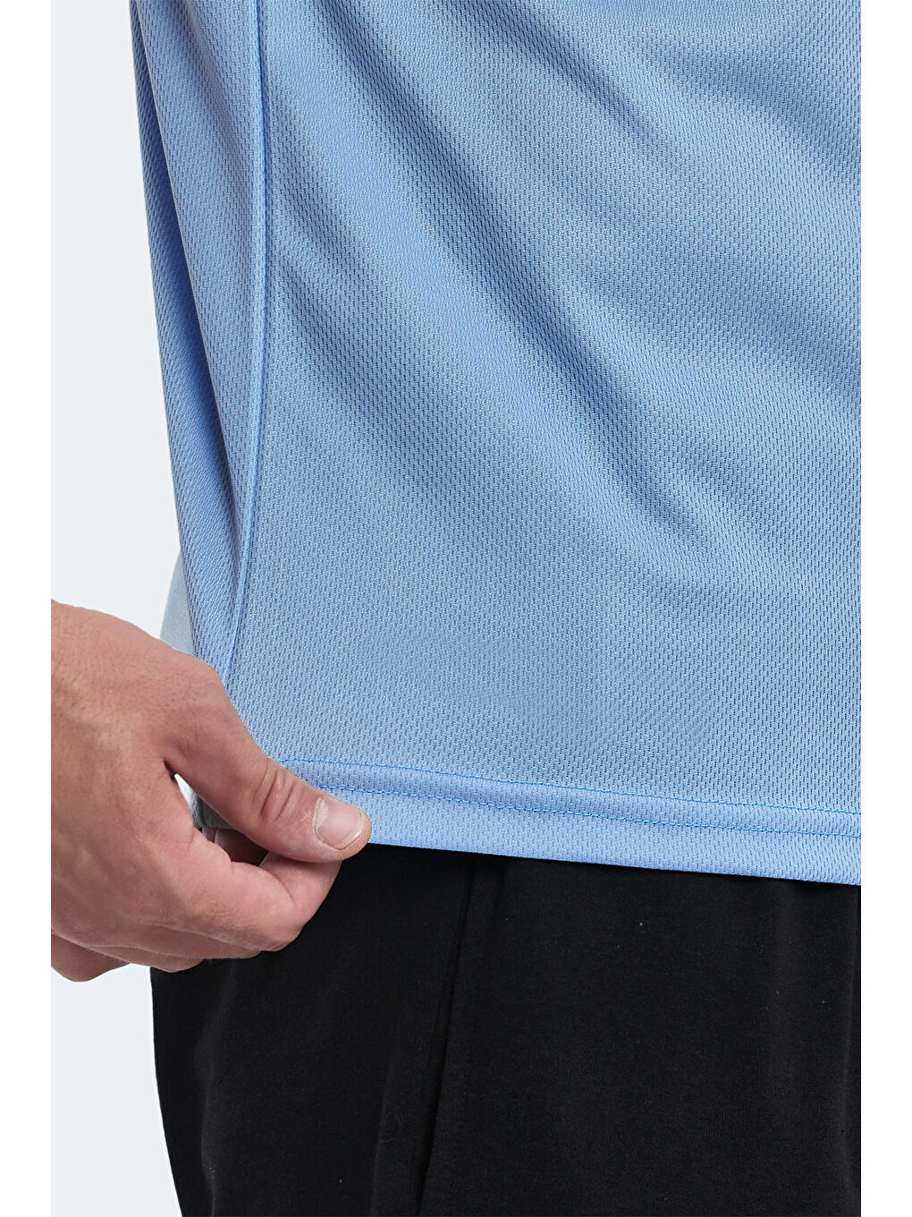 OMAR KTN Erkek Açık Mavi Tişört-5