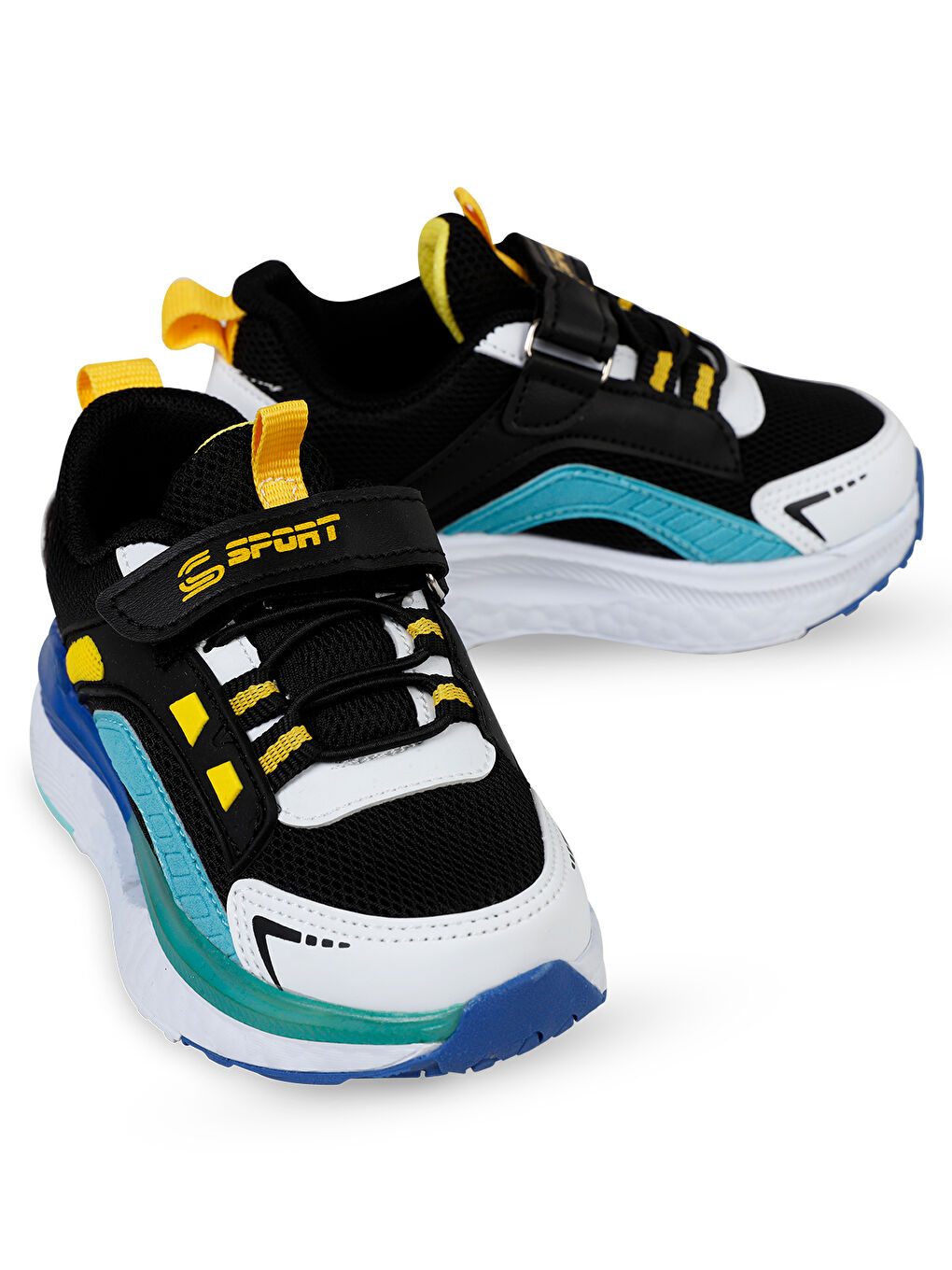 Sport Erkek Çocuk Spor Ayakkabı 26-30 Numara Siyah-Mavi-1