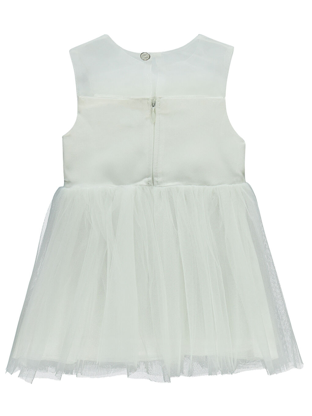 Baby Kız Bebek Elbise 6-18 Ay Ekru-1