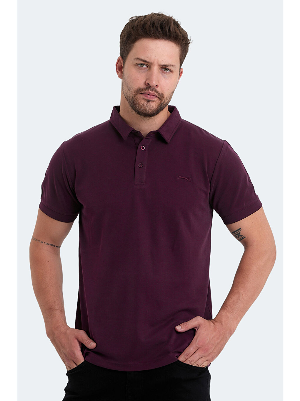 KUGGA Erkek Mürdüm Tişört-4