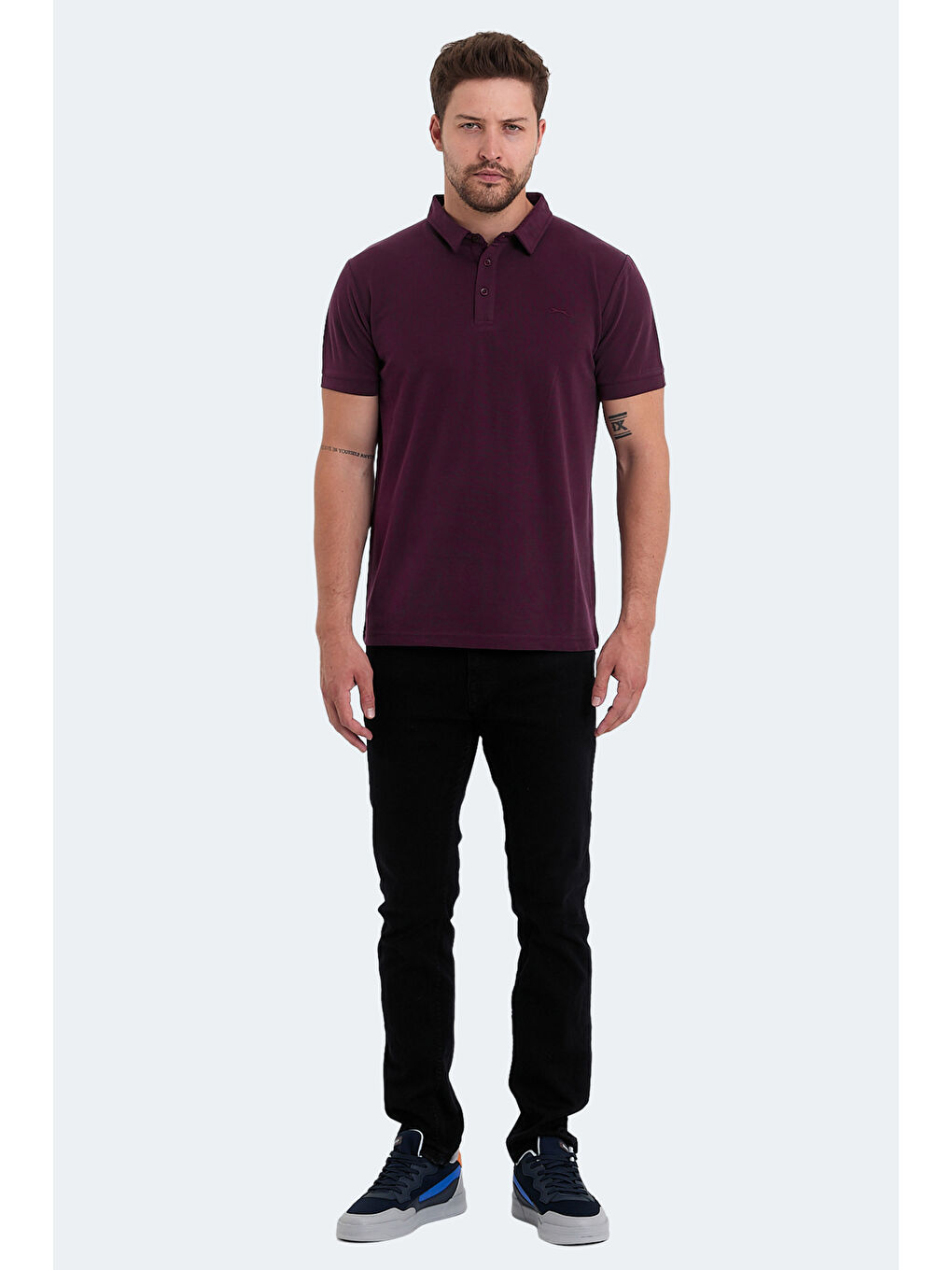 KUGGA Erkek Mürdüm Tişört-6