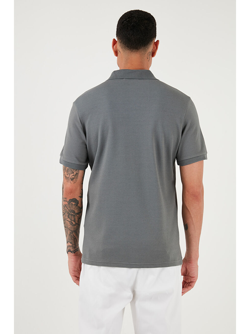 Buratti Haki Pamuklu Regular Fit Fermuarlı Polo Yaka Erkek T Shirt 5902915 - 5