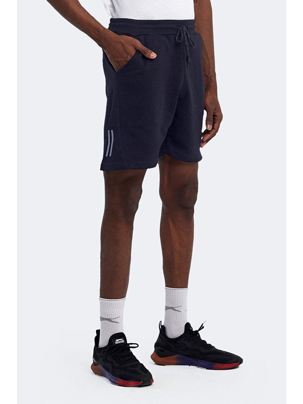 NASTYA IN Erkek Cepli Lacivert Şort-3