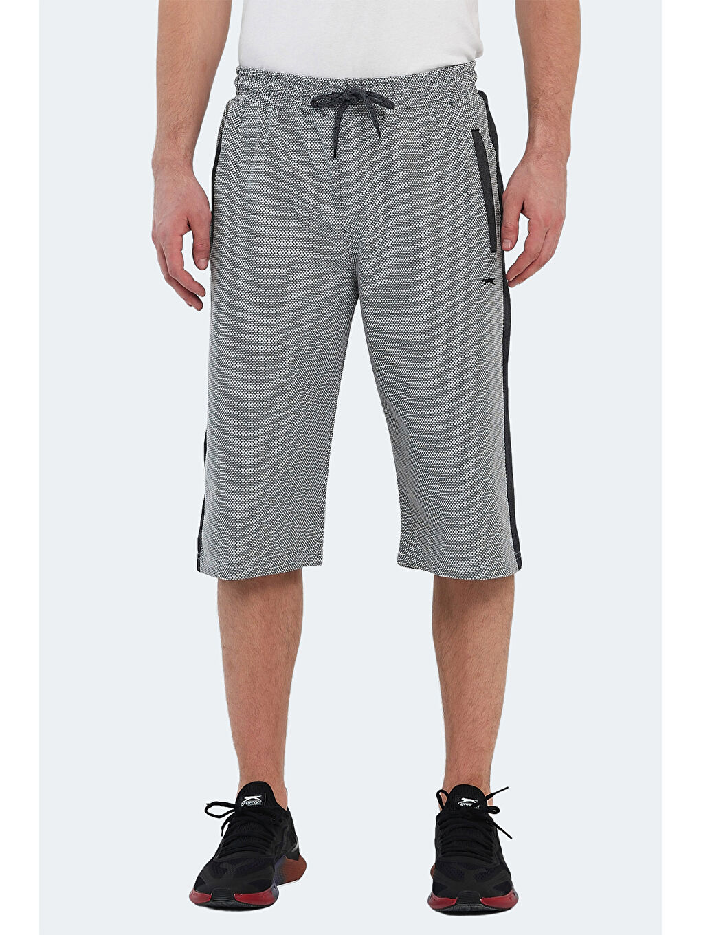 NARAYAN IN Erkek Cepli Kapri Gri Şort-1