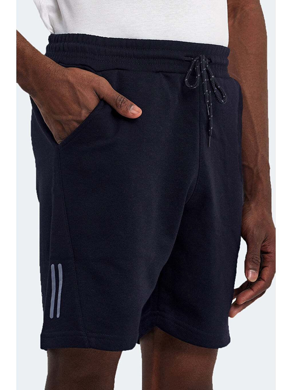 NASTYA IN Erkek Cepli Lacivert Şort-5