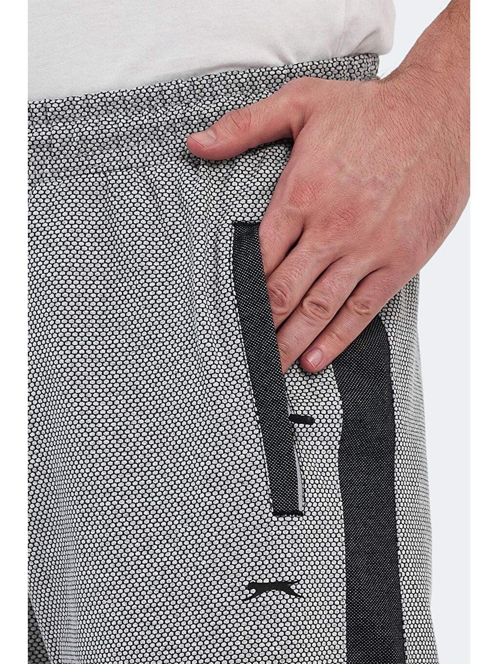 NARAYAN IN Erkek Cepli Kapri Gri Şort-3