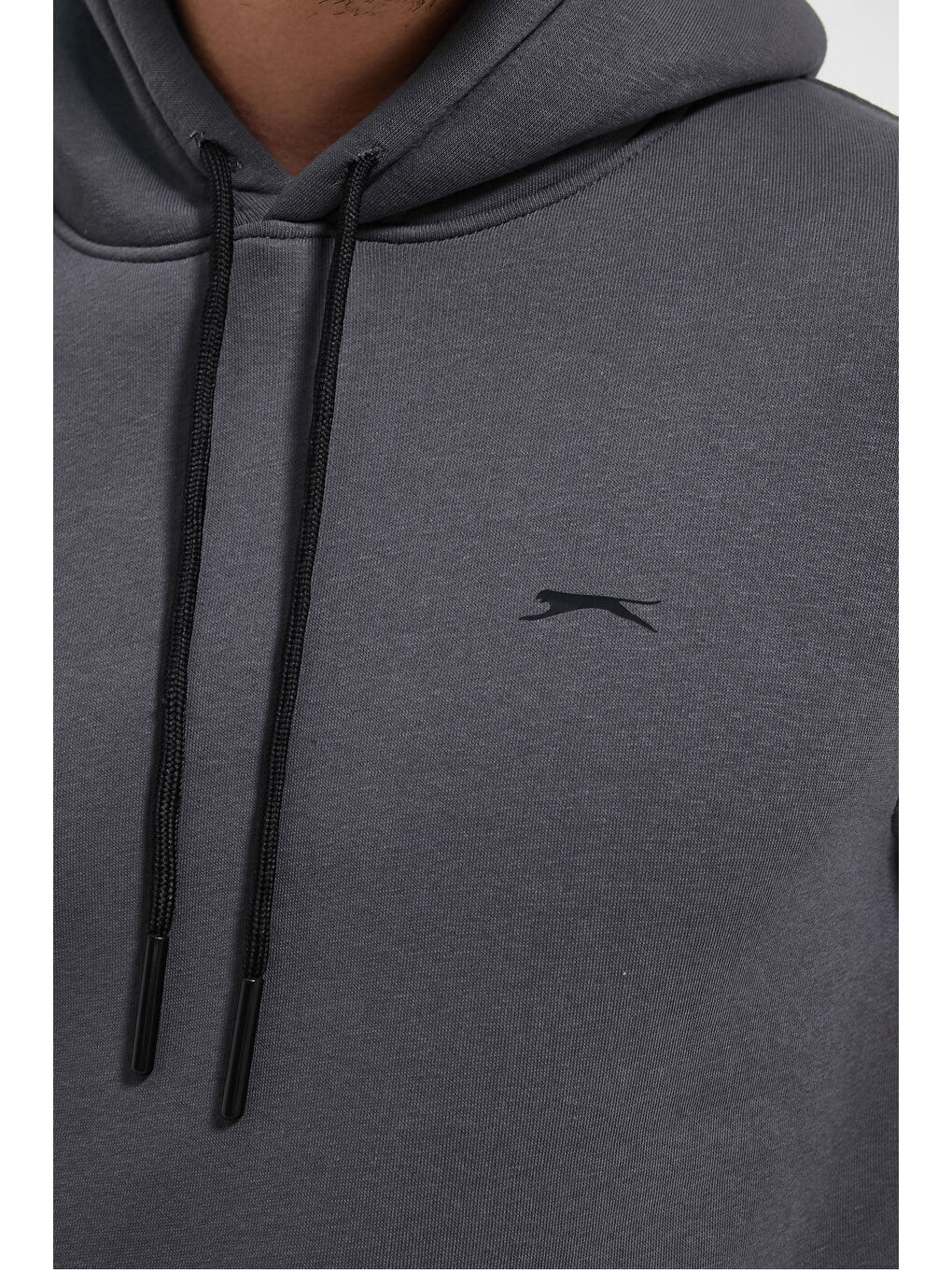 Erkek Kapüşonlu Sweatshirt Koyu Gri-4