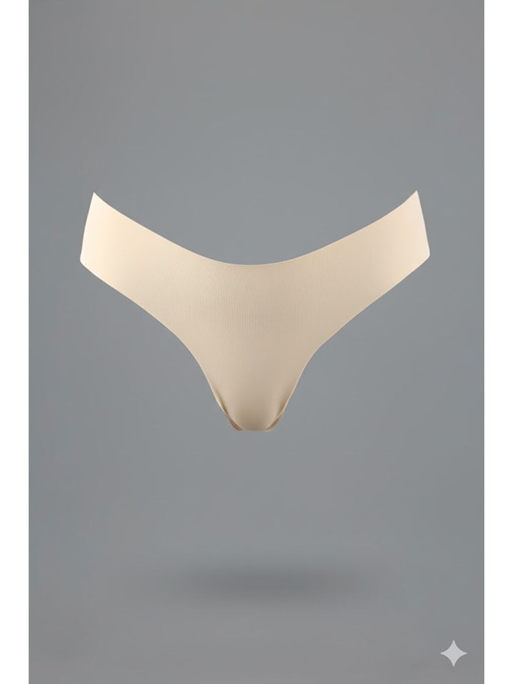 Bej Kaymaz Bel Lazer Slip Külot C19203 Ten