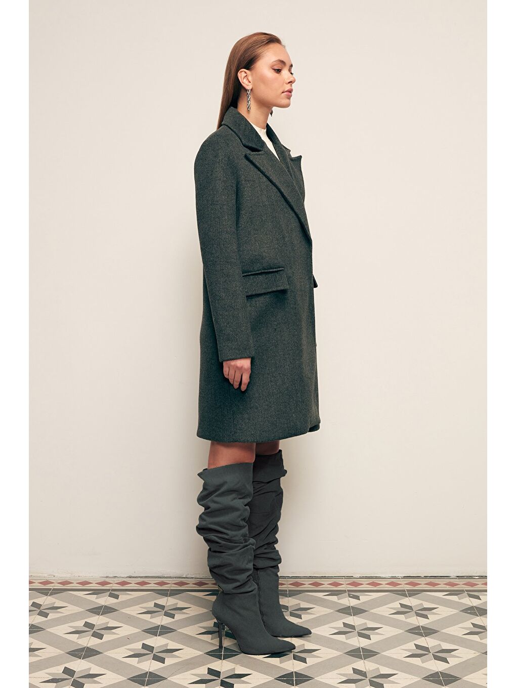 Cepli Kaşe Kaban - Antrasit-2